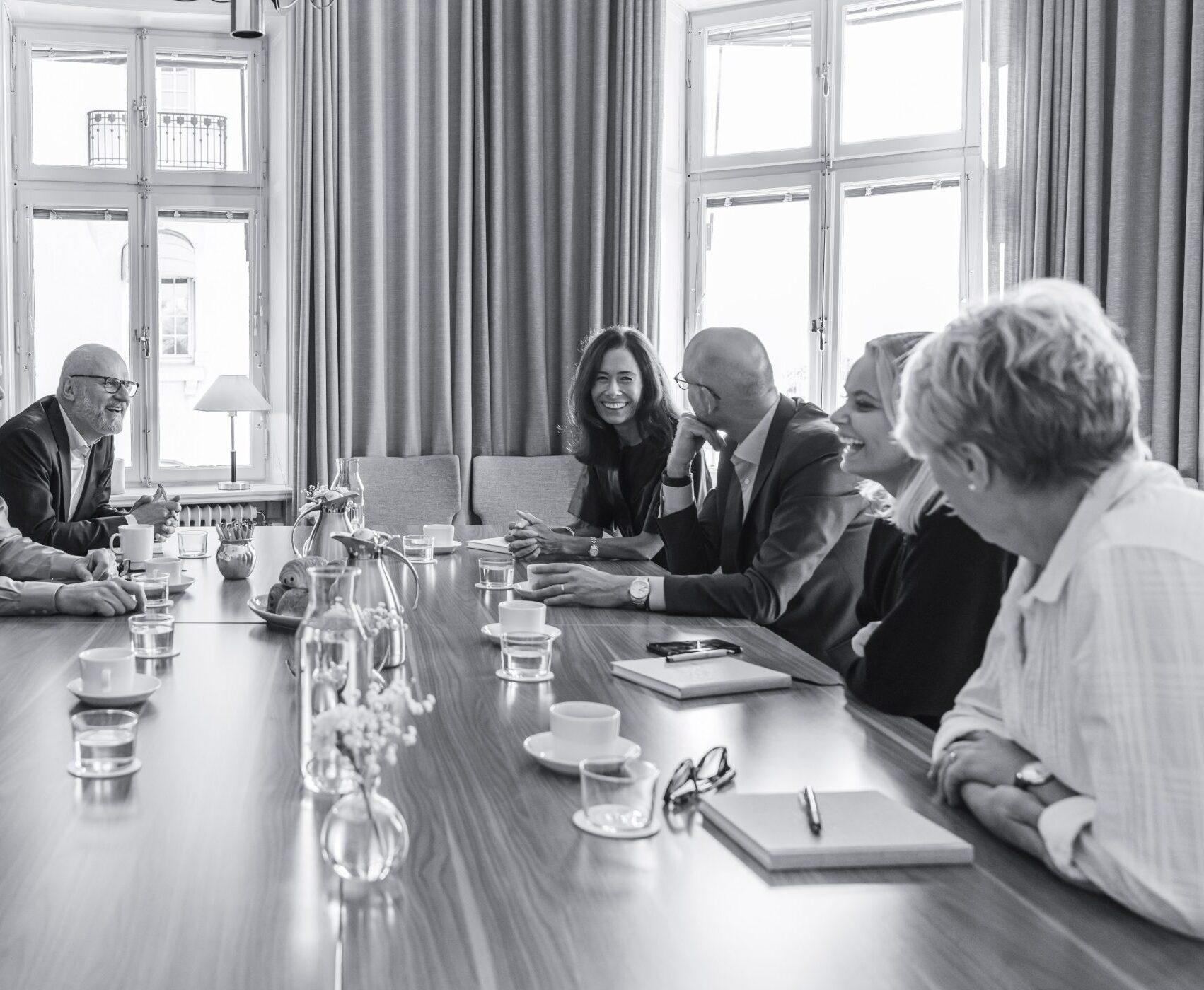 Anställda hos Michael Berglund, ett rekryteringsföretag i Stockholm som utvecklar morgondagens ledare.